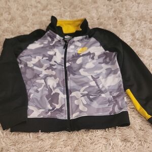 Nike Camo Jacket with Yellow Accents